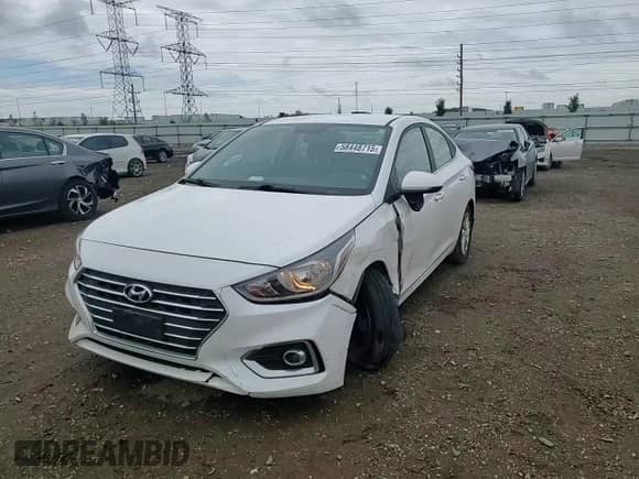 2022 Hyundai Accent SEL с VIN 3KPC24A61NE173722, выставлен на аукционе Copart как лот 58448715 с пробегом 21 854 миль миль и Списание • Salvage title. История ставок и продаж доступна на DreamBid. Изображение 13.