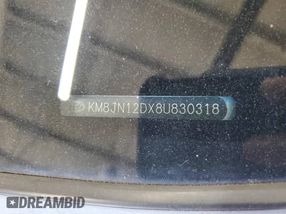 2008 Hyundai Tucson SE с VIN KM8JN12DX8U830318, выставлен на аукционе Copart как лот 63279505 с пробегом 109 023 миль миль и Списание • Salvage title. История ставок и продаж доступна на DreamBid. Изображение 12.