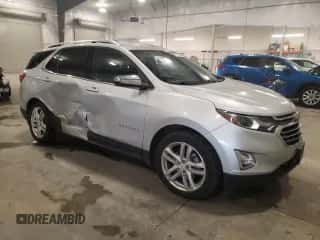 2018 Chevrolet Equinox Premier with VIN 2GNAXWEX2J6224346, listed as a Copart auction lot 81784205 with 76,361 mi miles and Salvage title. Bid and sale history available at DreamBid. Image 4.