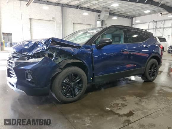 2022 Chevrolet Blazer LT с VIN 3GNKBJRS2NS136764, выставлен на аукционе Copart как лот 62821565 с пробегом 69 157 миль миль и Списание • Salvage title. История ставок и продаж доступна на DreamBid. Изображение 1.
