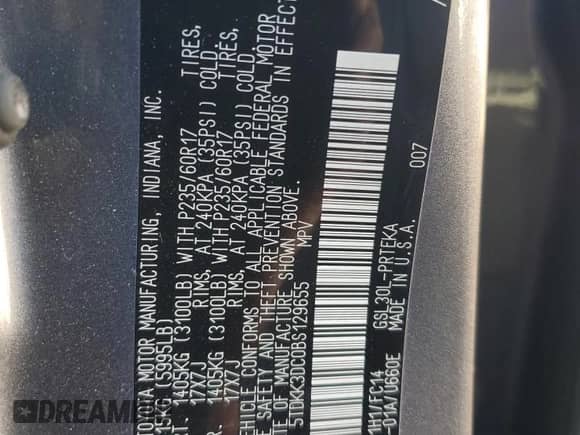 2011 Toyota Sienna LE с VIN 5TDKK3DC0BS129655, выставлен на аукционе Copart как лот 90836755 с пробегом 189 726 миль миль и Чистый • Clean title. История ставок и продаж доступна на DreamBid. Изображение 12.