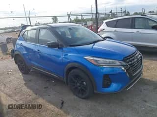 2024 Nissan Kicks SR with VIN 3N1CP5DV6RL507256, listed as a IAAI auction lot 43095255 with 12,936 mi miles and . Bid and sale history available at DreamBid. Image 1.