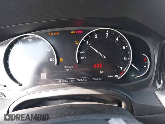 2020 BMW 3 Series 330i with VIN 3MW5R1J09L8B41804, listed as a IAAI auction lot 43186991 with 92,580 mi miles and . Bid and sale history available at DreamBid. Image 7.