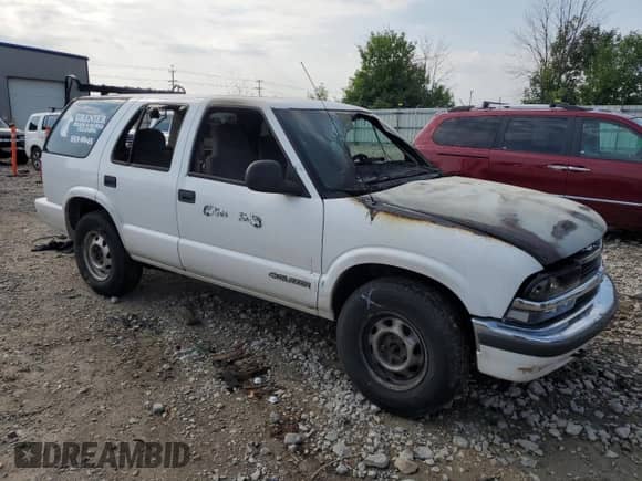 1998 Chevrolet Blazer with VIN 1GNDT13W0WK160186, listed as a Copart auction lot 63287735 with Not provided miles and Non repairable. Bid and sale history available at DreamBid. Image 4.