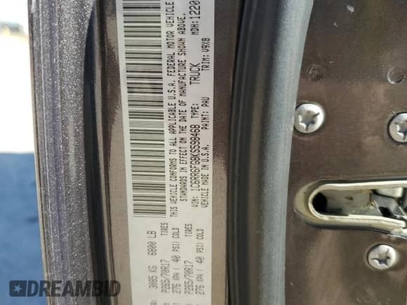 2019 Ram 1500 Express z VIN 1C6RR6FG8KS598468, wystawiony jako Copart lot #73900793 z przebiegiem 43 580 mil mil oraz Szkoda całkowita • Salvage title. Historia ofert i sprzedaży dostępna na DreamBid. Obrazek 12.