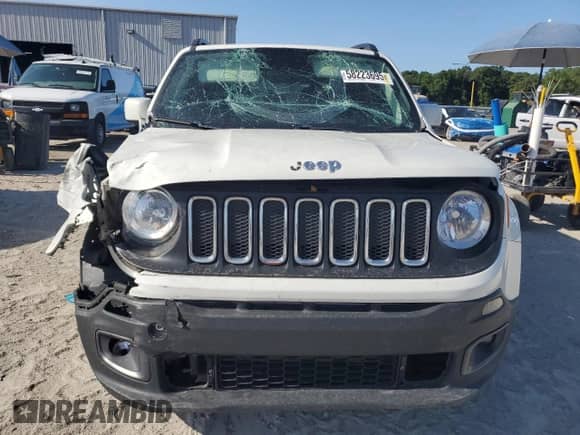 2018 Jeep Renegade Latitude with VIN ZACCJABB4JPJ68490, listed as a Copart auction lot 58223695 with Not provided miles and Salvage title. Bid and sale history available at DreamBid. Image 5.