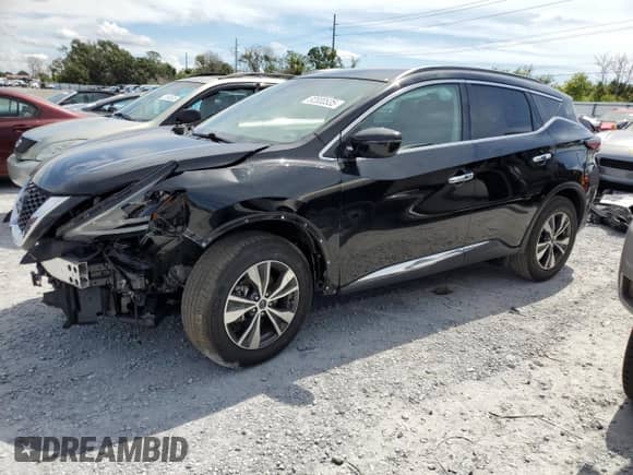 2023 Nissan Murano SV with VIN 5N1AZ2BS8PC110271, listed as a Copart auction lot 82000535 with 53,541 mi miles and Salvage title. Bid and sale history available at DreamBid. Image 1.
