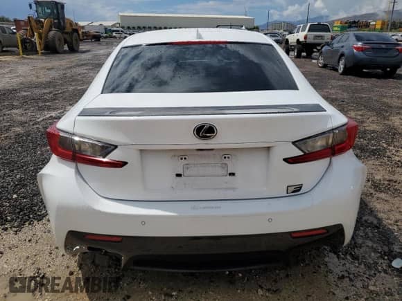 2015 Lexus RC F with VIN JTHHP5BC4F5004274, listed as a Copart auction lot 53572505 with 48,969 mi miles and Salvage title. Bid and sale history available at DreamBid. Image 6.