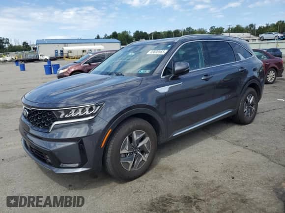 2021 Kia Sorento EX with VIN KNDRH4LG3M5045460, listed as a Copart auction lot 69608965 with 69,498 mi miles and Salvage title. Bid and sale history available at DreamBid. Image 1.