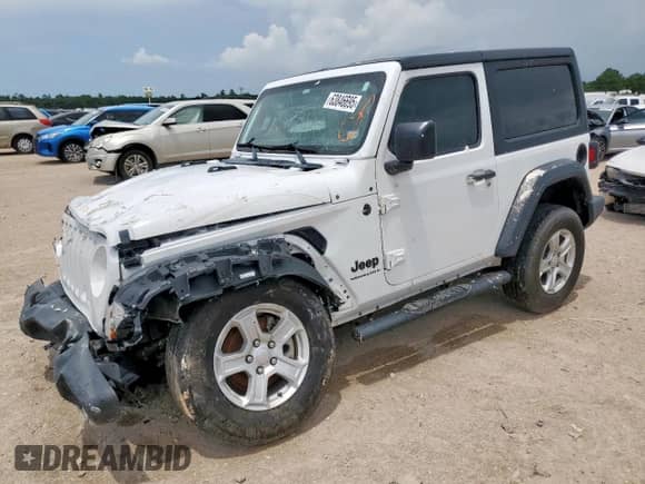 2023 Jeep Wrangler Sport с VIN 1C4HJXAG4PW598962, выставлен на аукционе Copart как лот 63846695 с пробегом 37 986 миль миль и Списание • Salvage title. История ставок и продаж доступна на DreamBid. Изображение 1.