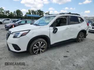 2022 Subaru Forester Limited z VIN JF2SKAPC2NH411547, wystawiony jako Copart lot #65877785 z przebiegiem 72 866 mil mil oraz Szkoda całkowita • Salvage title. Historia ofert i sprzedaży dostępna na DreamBid. Obrazek 1.