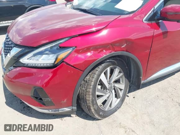 2020 Nissan Murano SL with VIN 5N1AZ2CS5LN171039, listed as a IAAI auction lot 42564481 with 77,145 mi miles and . Bid and sale history available at DreamBid. Image 6.