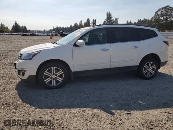 2015 Chevrolet Traverse LT z VIN 1GNKVGKD2FJ308350, wystawiony jako Copart lot #81767395 z przebiegiem 146 995 mil mil oraz Czysty tytuł • Clean title. Historia ofert i sprzedaży dostępna na DreamBid. Obrazek 1.