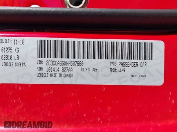 2017 Chrysler 300 S с VIN 2C3CCAGGXHH507660, выставлен на аукционе IAAI как лот 41035980 с пробегом 108 448 миль миль и . История ставок и продаж доступна на DreamBid. Изображение 9.