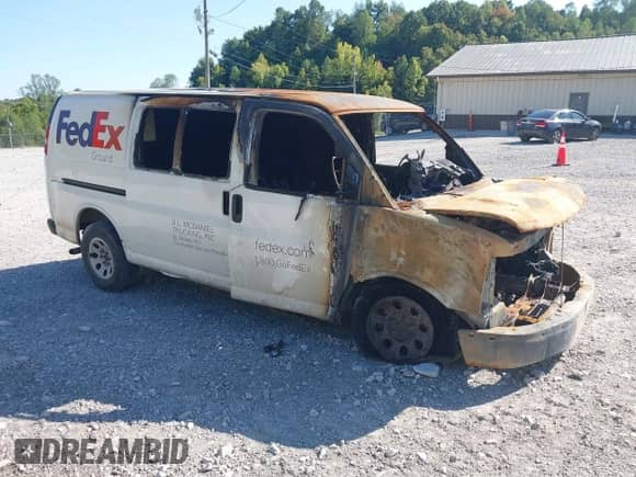 2012 Chevrolet Express Cargo with VIN 1GCSGAFX0C1141096, listed as a IAAI auction lot 43182473 with Not provided miles and . Bid and sale history available at DreamBid. Image 1.