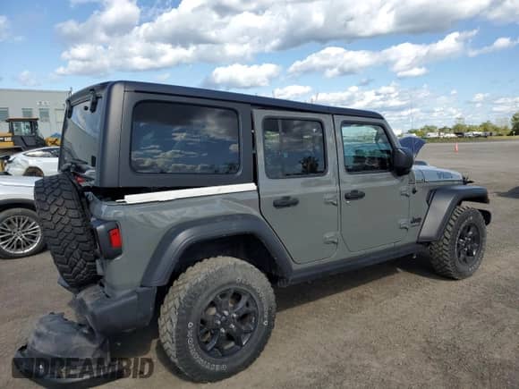 2023 Jeep Wrangler Sport S с VIN 1C4HJXDGXPW589260, выставлен на аукционе Copart как лот 71583875 с пробегом 39 047 миль миль и Списание • Salvage title. История ставок и продаж доступна на DreamBid. Изображение 3.