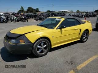 2003 Ford Mustang Deluxe с VIN 1FAFP44423F387233, выставлен на аукционе Copart как лот 67604495 с пробегом 87 656 миль миль и Списание • Salvage title. История ставок и продаж доступна на DreamBid. Изображение 1.