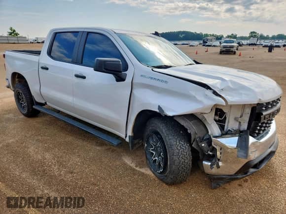 2021 Chevrolet Silverado 1500 Work Truck z VIN 3GCPWAEF9MG114967, wystawiony jako Copart lot #59685445 z przebiegiem 110 720 mil mil oraz Szkoda całkowita • Salvage title. Historia ofert i sprzedaży dostępna na DreamBid. Obrazek 4.