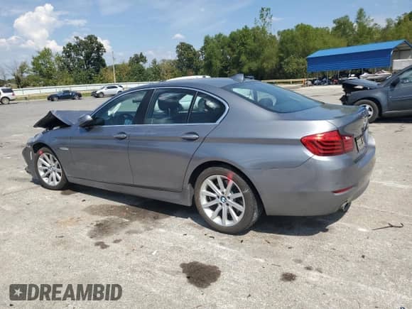 2015 BMW 5 Series 535i xDrive with VIN WBA5B3C57FD542395, listed as a Copart auction lot 80865335 with 53,573 mi miles and Salvage title. Bid and sale history available at DreamBid. Image 2.