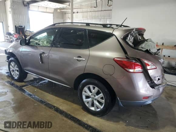 2014 Nissan Murano SL with VIN JN8AZ1MWXEW528877, listed as a Copart auction lot 65371665 with Not provided miles and Salvage title. Bid and sale history available at DreamBid. Image 2.