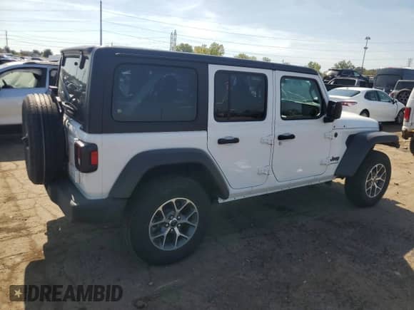 2024 Jeep Wrangler Sport S с VIN 1C4PJXDG4RW243882, выставлен на аукционе Copart как лот 80692655 с пробегом 30 822 миль миль и Списание • Salvage title. История ставок и продаж доступна на DreamBid. Изображение 3.