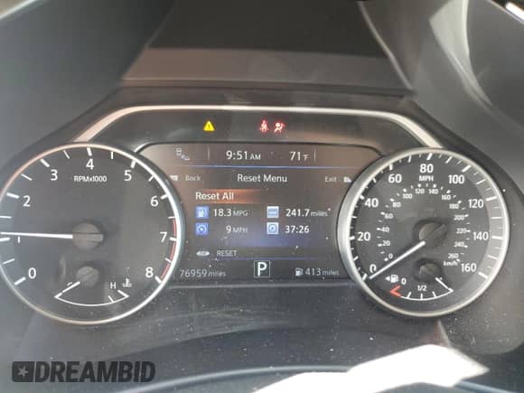 2015 Nissan Murano SL with VIN 5N1AZ2MG4FN214512, listed as a Copart auction lot 70255995 with 76,959 mi miles and Salvage title. Bid and sale history available at DreamBid. Image 9.