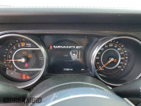 2021 Jeep Wrangler Unlimited Sahara с VIN 1C4HJXEG7MW658285, выставлен на аукционе Copart как лот 63981985 с пробегом 77 330 миль миль и Списание • Salvage title. История ставок и продаж доступна на DreamBid. Изображение 9.