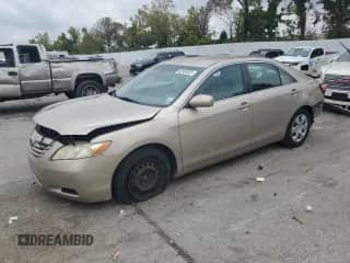 2009 Toyota Camry LE with VIN 4T1BE46K09U314971, listed as a Copart auction lot 83950525 with 130,537 mi miles and Salvage title. Bid and sale history available at DreamBid. Image 1.