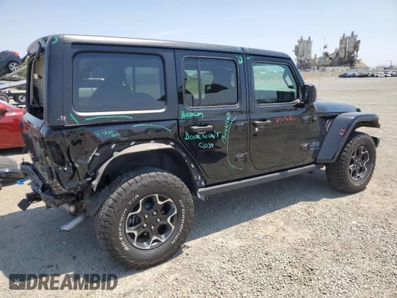 2023 Jeep Wrangler Rubicon с VIN 1C4JJXR69PW620967, выставлен на аукционе Copart как лот 67594255 с пробегом 23 926 миль миль и Списание • Salvage title. История ставок и продаж доступна на DreamBid. Изображение 3.