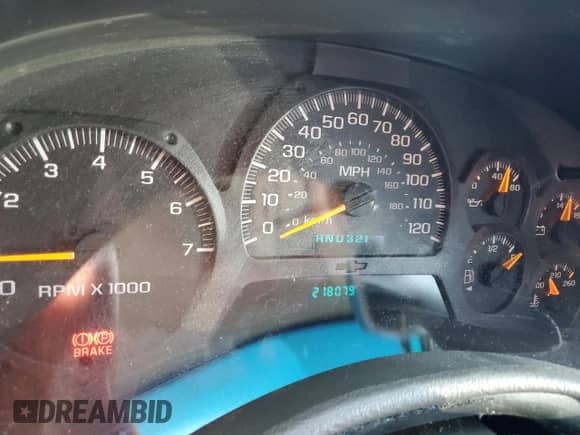 2003 Chevrolet TrailBlazer LT with VIN 1GNDT13S432361257, listed as a Copart auction lot 84069545 with 218,079 mi miles and Salvage title. Bid and sale history available at DreamBid. Image 9.