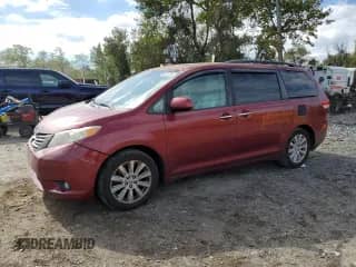 2012 Toyota Sienna XLE with VIN 5TDDK3DC7CS037517, listed as a Copart auction lot 86639205 with 295,162 mi miles and Salvage title. Bid and sale history available at DreamBid. Image 1.