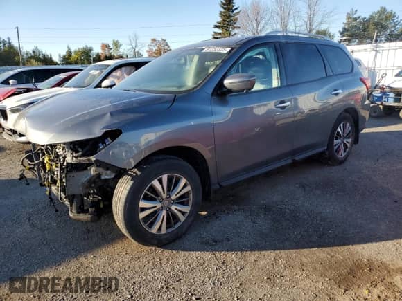 2020 Nissan Pathfinder SL with VIN 5N1DR2CM4LC608622, listed as a Copart auction lot 81252335 with 73,902 mi miles and Salvage title. Bid and sale history available at DreamBid. Image 1.