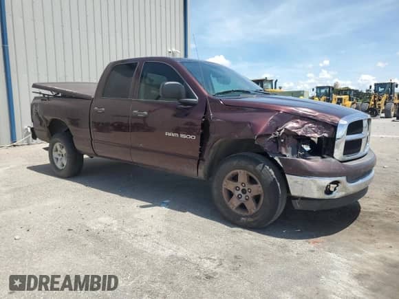 2004 Dodge 1500 SLT z VIN 1D7HU18N14S578315, wystawiony jako Copart lot #68137495 z przebiegiem 266 722 mil mil oraz Szkoda całkowita • Salvage title. Historia ofert i sprzedaży dostępna na DreamBid. Obrazek 4.