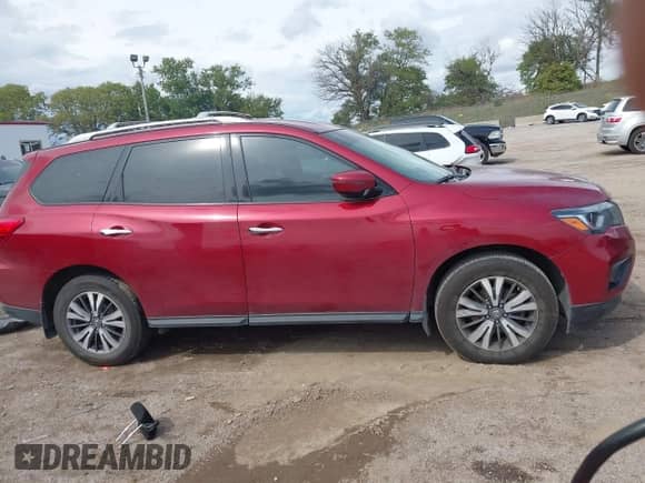 2017 Nissan Pathfinder S with VIN 5N1DR2MM1HC669464, listed as a IAAI auction lot 43277494 with 82,333 mi miles and . Bid and sale history available at DreamBid. Image 13.