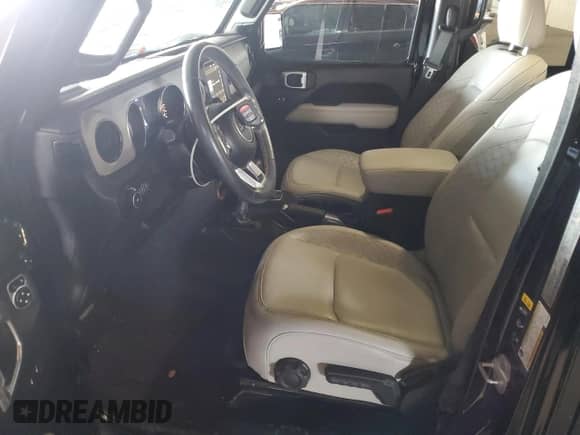 2021 Jeep Wrangler Unlimited Sahara High Altitude with VIN 1C4HJXEN8MW762508, listed as a Copart auction lot 66081595 with 48,551 mi miles and Salvage title. Bid and sale history available at DreamBid. Image 7.