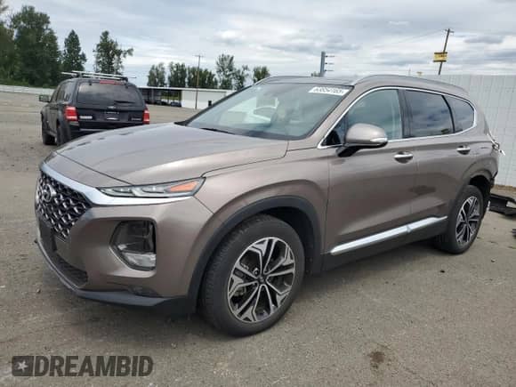 2019 Hyundai Santa Fe Ultimate с VIN 5NMS5CAA0KH133380, выставлен на аукционе Copart как лот 63854165 с пробегом 32 930 миль миль и Списание • Salvage title. История ставок и продаж доступна на DreamBid. Изображение 1.