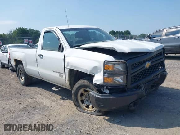 2014 Chevrolet Silverado 1500 Work Truck with VIN 1GCNKPEC3EZ322954, listed as a IAAI auction lot 40184749 with 113,948 mi miles and . Bid and sale history available at DreamBid. Image 1.