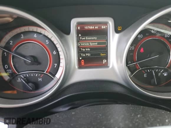 2017 Dodge Journey GT with VIN 3C4PDDEG3HT620243, listed as a Copart auction lot 81122615 with 107,684 mi miles and Salvage title. Bid and sale history available at DreamBid. Image 9.