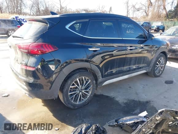 2020 Hyundai Tucson Limited with VIN KM8J3CAL3LU265056, listed as a IAAI auction lot 41316107 with 35,968 mi miles and . Bid and sale history available at DreamBid. Image 4.