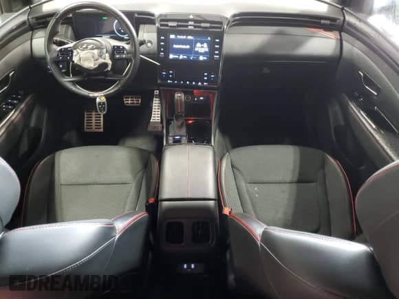 2022 Hyundai Tucson N Line z VIN KM8JFCAE1NU151097, wystawiony jako Copart lot #58747205 z przebiegiem 45 104 mil mil oraz Szkoda całkowita • Salvage title. Historia ofert i sprzedaży dostępna na DreamBid. Obrazek 8.