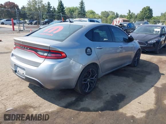 2015 Dodge Dart SXT with VIN 1C3CDFBB1FD242272, listed as a IAAI auction lot 43265645 with 207,888 mi miles and . Bid and sale history available at DreamBid. Image 4.