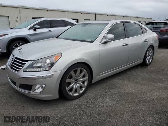 2011 Hyundai Equus Signature with VIN KMHGH4JF6BU034145, listed as a Copart auction lot 74469184 with Not provided miles and Salvage title. Bid and sale history available at DreamBid. Image 1.