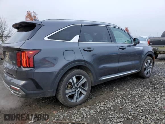 2022 Kia Sorento SX Prestige with VIN KNDRMDLH9N5087735, listed as a Copart auction lot 83571524 with 54,962 mi miles and Salvage title. Bid and sale history available at DreamBid. Image 3.