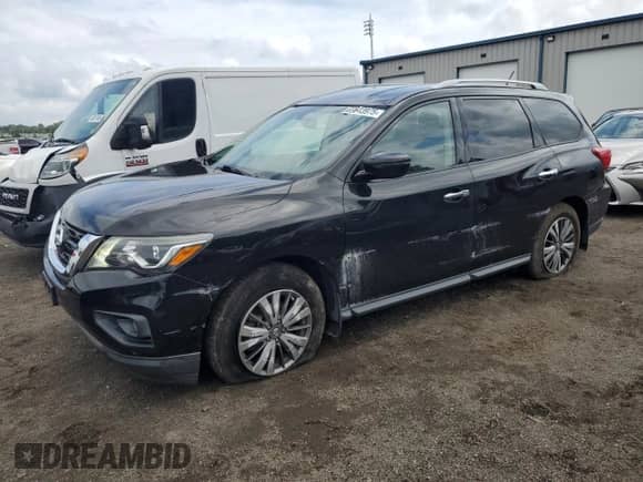 2018 Nissan Pathfinder S with VIN 5N1DR2MM0JC626756, listed as a Copart auction lot 69843975 with 128,739 mi miles and Salvage title. Bid and sale history available at DreamBid. Image 1.