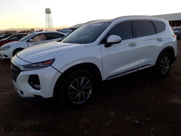 2020 Hyundai Santa Fe Limited with VIN 5NMS53AD1LH165881, listed as a Copart auction lot 70551872 with 24,357 mi miles and . Bid and sale history available at DreamBid. Image 1.