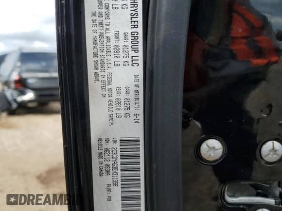 2014 Dodge Challenger SXT с VIN 2C3CDYAG3EH311358, выставлен на аукционе Copart как лот 81502715 с пробегом 120 455 миль миль и Списание • Salvage title. История ставок и продаж доступна на DreamBid. Изображение 13.