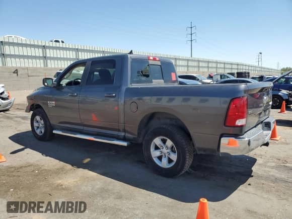 2019 Ram 1500 SLT with VIN 1C6RR7LG3KS596069, listed as a Copart auction lot 67644115 with 43,707 mi miles and Salvage title. Bid and sale history available at DreamBid. Image 2.