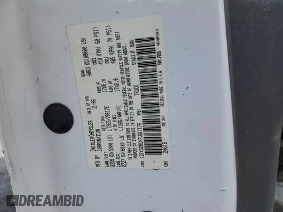 2007 Dodge 2500 SLT with VIN 1D7KS28CX7J567176, listed as a Copart auction lot 46170715 with Not provided miles and Salvage title. Bid and sale history available at DreamBid. Image 12.