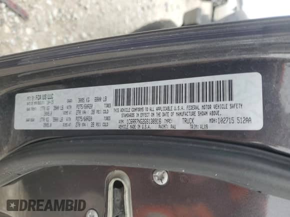 2016 Ram 1500 Laramie with VIN 1C6RR7NG2GS138916, listed as a Copart auction lot 51616875 with 129,231 mi miles and Clean title. Bid and sale history available at DreamBid. Image 13.