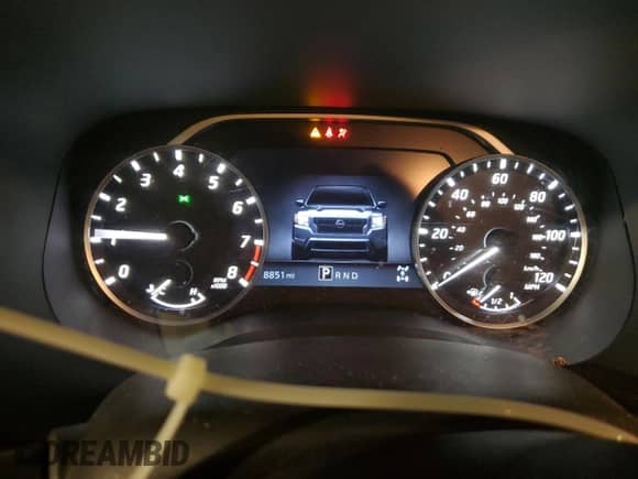 2024 Nissan Frontier S with VIN 1N6ED1CM2RN647351, listed as a Copart auction lot 46687705 with 8,851 mi miles and Salvage title. Bid and sale history available at DreamBid. Image 9.